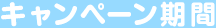 キャンペーン期間