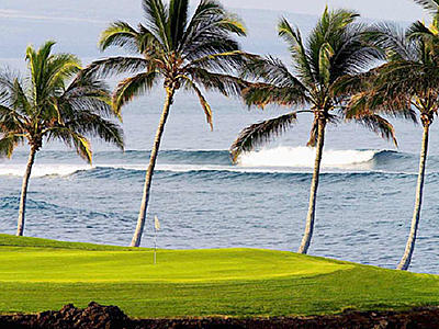 ワイコロアビーチゴルフ　ビーチコース（ハワイ島）