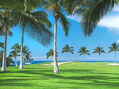 ワイコロアビーチゴルフ　ビーチコース（ハワイ島）