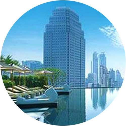 バンコク市街の中の立地がいい